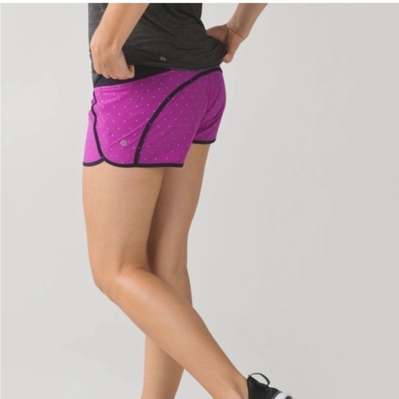 Lululemon Run Times Shorts Reflective Night Fall Ultra Violet Silver Athletic - Picture 13 of 13